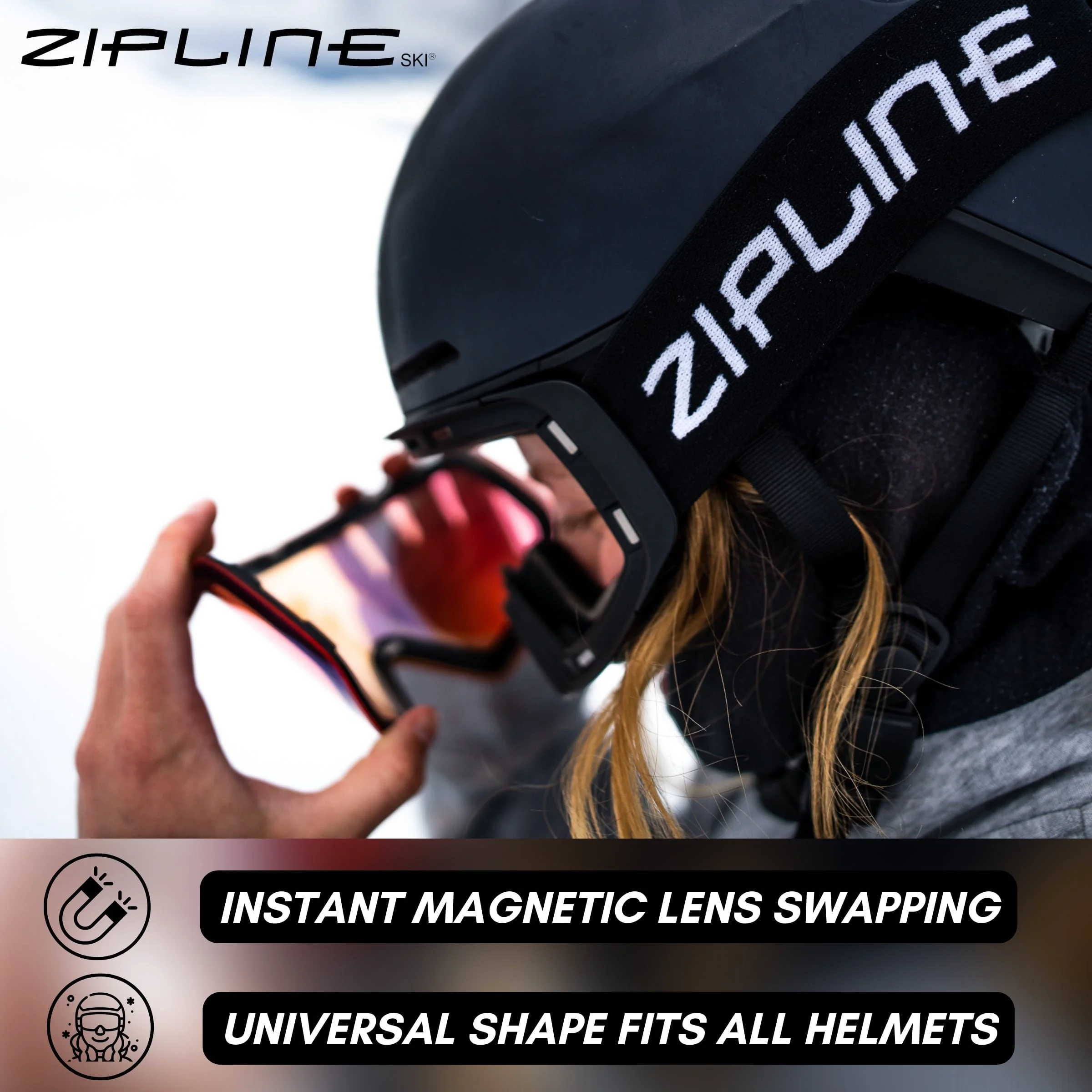 Podium XT Replacement Lens Only — Zipline Ski